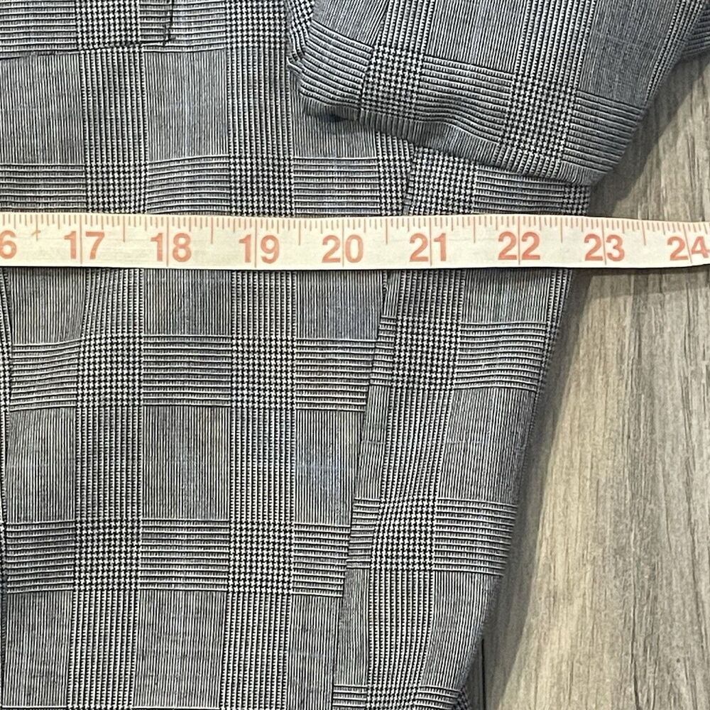 Jos.A.Bank Blazer Men's 44L Wool Plaid Windowpane Single Vent Sports Coat - Picture 8 of 10